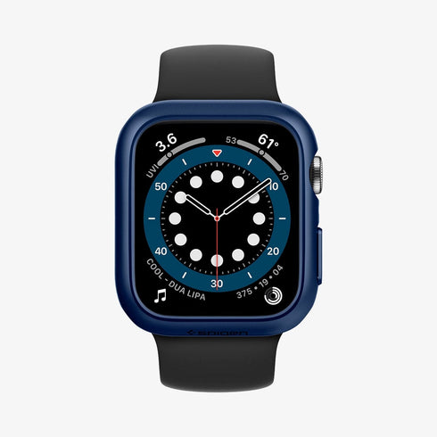 ACS05458 - Apple Watch Ultra (Apple Watch (49mm)) Case Thin Fit in black showing the front